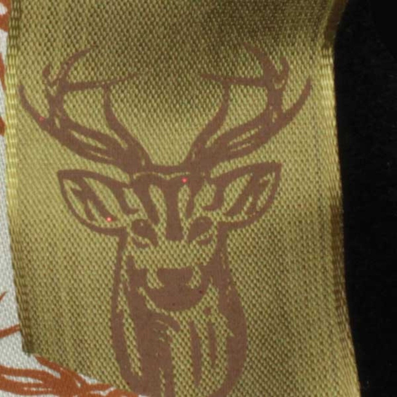 The Ribbon People Sage Green and Brown Trophy Elk Wired Craft Ribbon 1.5" x 27 Yards